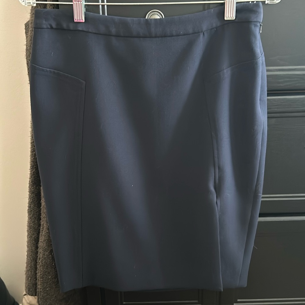 Banana republic navy blue pencil skirt